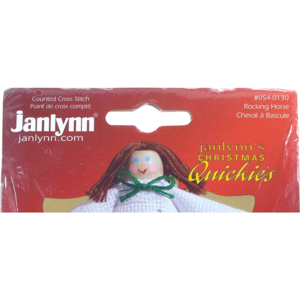 Janlynn Christmas Quickies Rocking Horse 2003 Counted Cross Stitch Angel Vintage - Picture 4 of 8